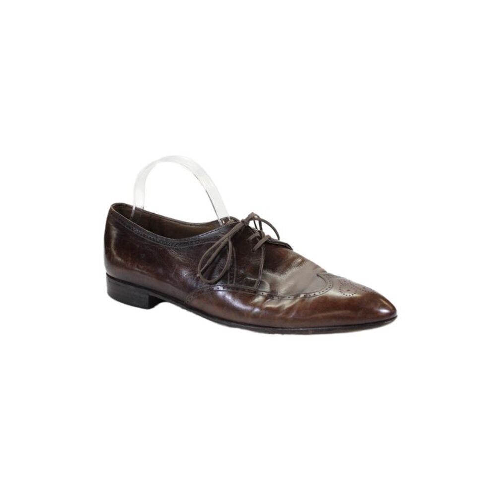 Continental Men's Round Toe Lace Up Leather Oxford Shoes Brown Size 11